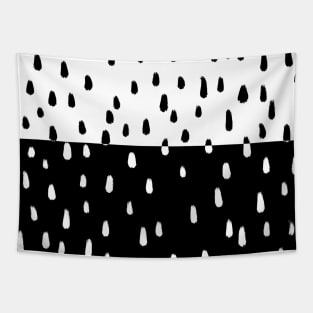 Monochrome dot abstract illustration Tapestry