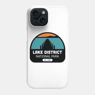 Lake District National Park Logo Badge Design Phone Case