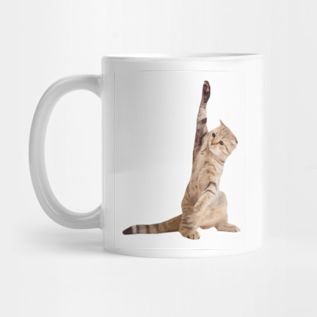 Limited Edition Exclusive Cat With Paw Up Cat With Paw Up Mug
