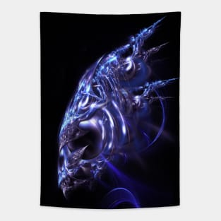 Alien Portrait Fractal Visionary Art Tapestry