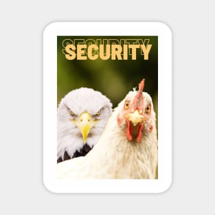 Security - Eagle and hen Magnet
