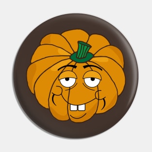 Funny Goofy Halloween Pumpkin Pin