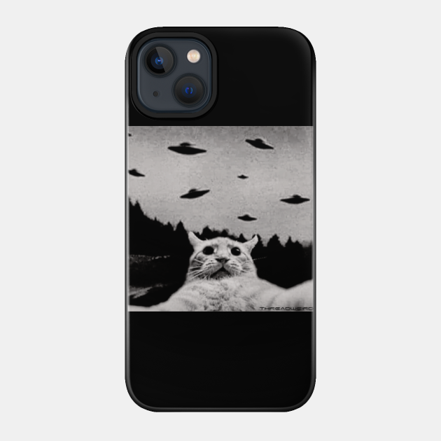 UFO Cat Selfie - Funny Cats - Phone Case