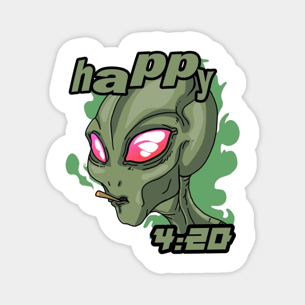 Happy 4:20 Magnet by BINSU