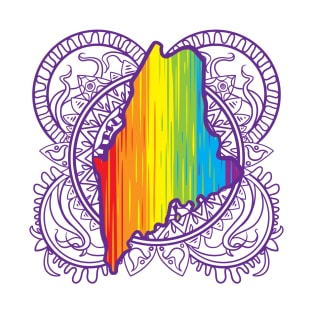 Maine Mandala Pride T-Shirt