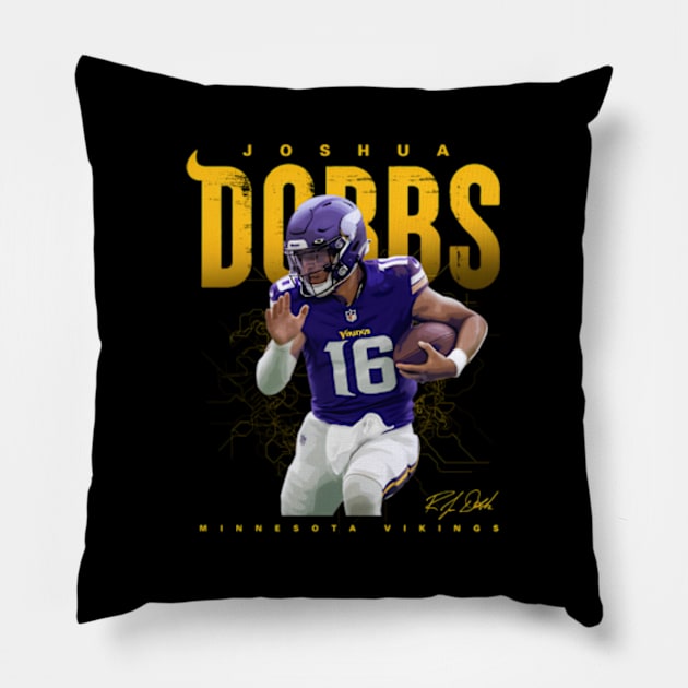 Joshua Dobbs Pillow by Ro Go Dan