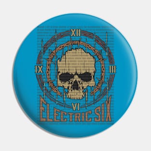 Electric Six Vintage Skull Pin