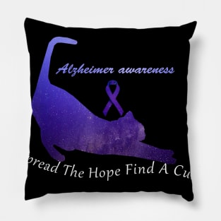 Alzheimer Awareness Spread The Hope Find A Cure Gift Pillow