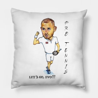 Dan Evans caricature Pillow