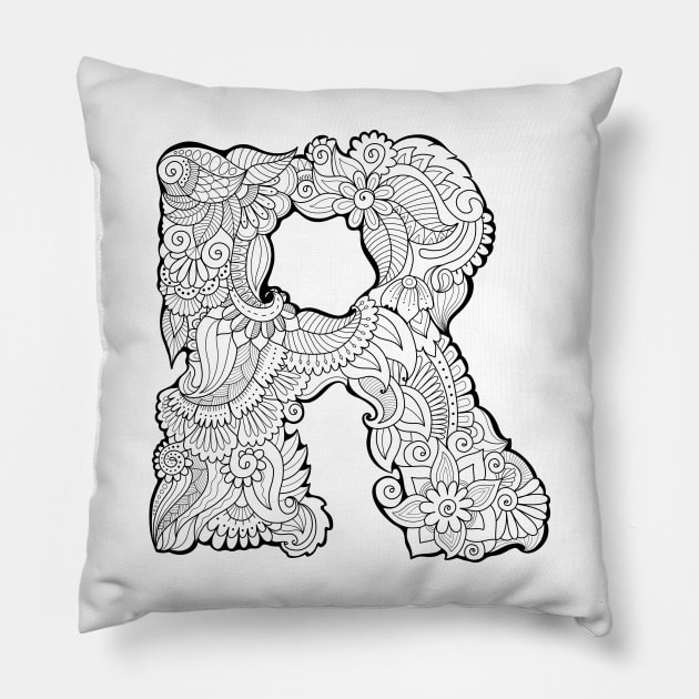 Letter R Pillow by ComPix