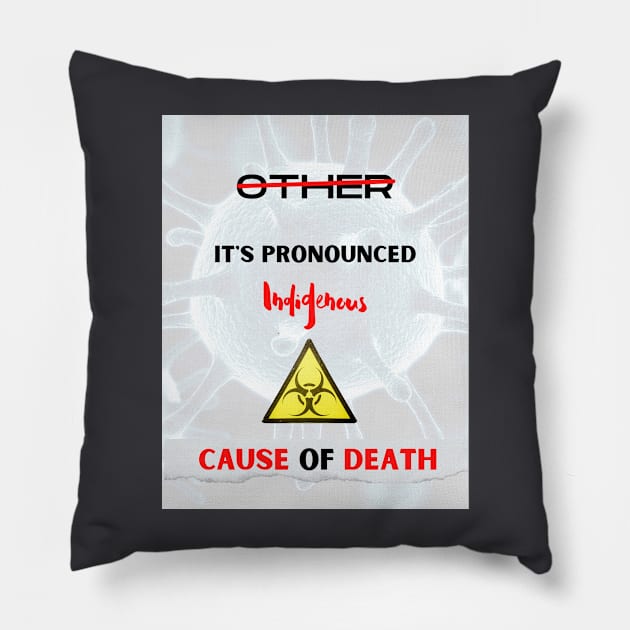 It's Pronounced "Indigenous" Pillow by Cause of Death