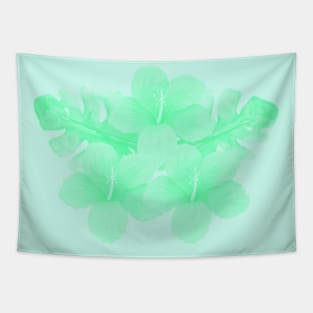 Tropical Mint Green Hibiscus Flower Tapestry