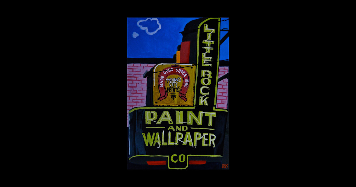 Little Rock Paint and Wallpaper Little Rock Sticker TeePublic