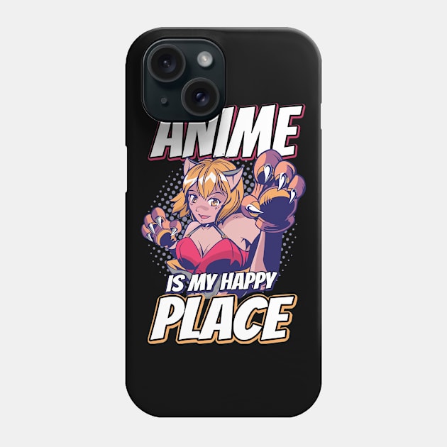 Anime Is My Happy Place Otaku Gift Anime Phone Case by TheTeeBee