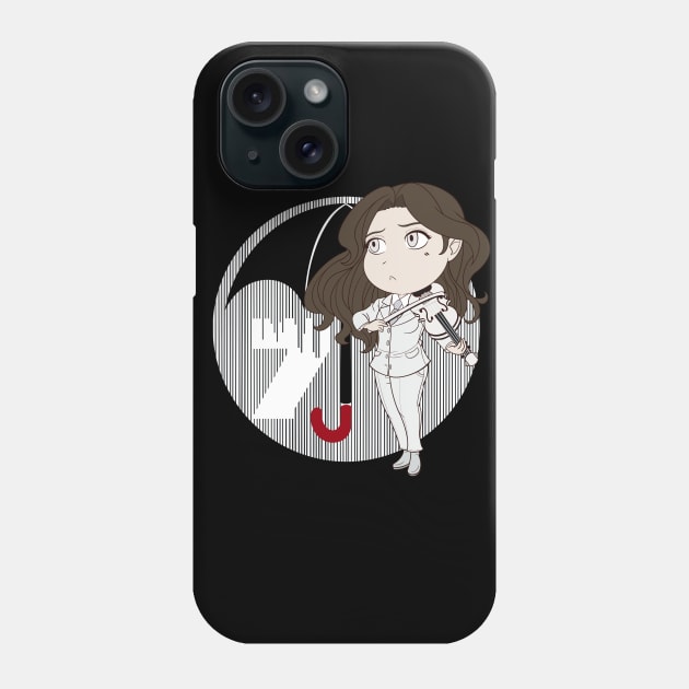 White Violinist Phone Case by StitchingDreams980