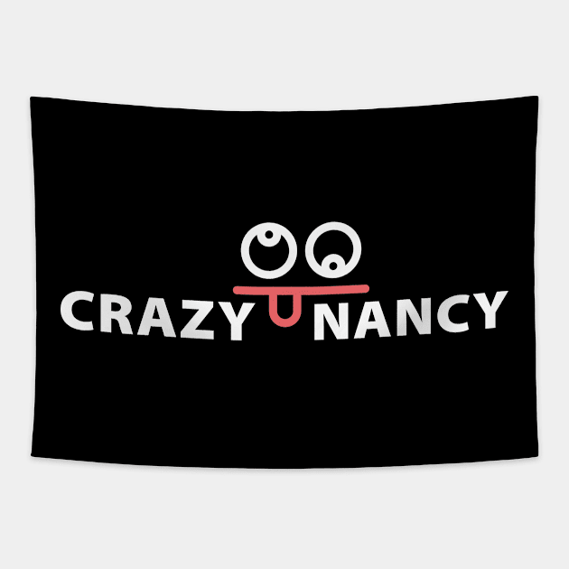 President on Crazy Nancy: She is a mess. Tapestry by sheepmerch