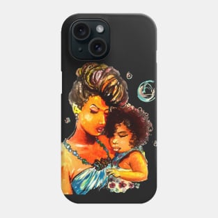 Natural Hair Flawless Curls Like Mother Like Daughter Blackbeauties TShirt/Tees Phone Case