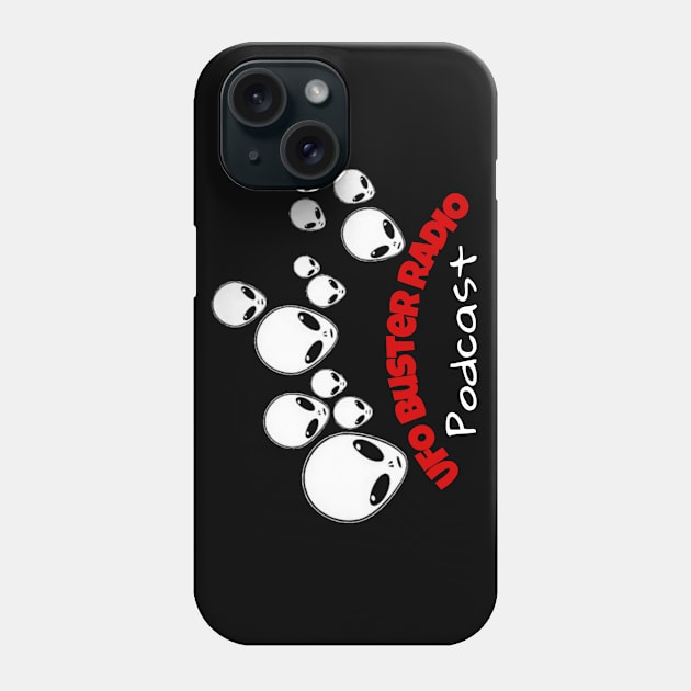 UFO Buster Radio Alien Heads Phone Case by UFOBusterRadio42