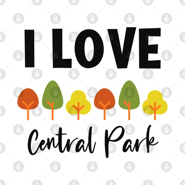 I Love Central Park, My Favorite Park by Cor Designs