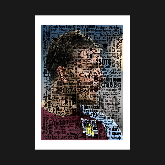 aston villa football club word history aston villa print jack grealish avfc utv vtid wall decor by madein1874