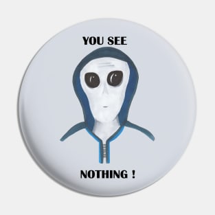 Incognito Alien Pin