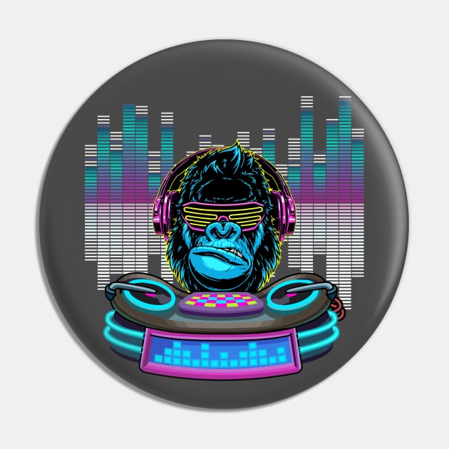 Monkey DJ Pin by Recapaca