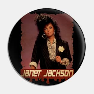 Janet Jackson Vintage Pin