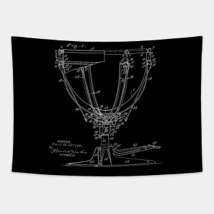 Timpano Adjuster Musical Instrument Vintage Patent Drawing Tapestry