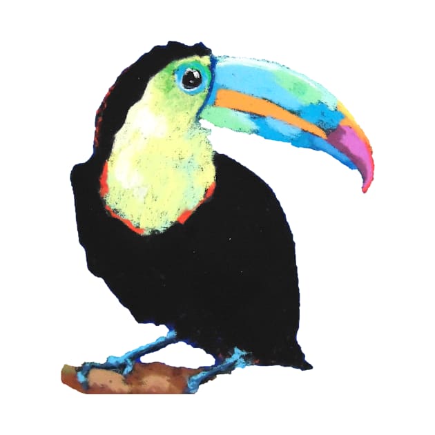 Toucan pastel by Kuhtina