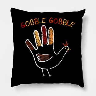 Kid's Art Class Hand Turkey Pillow