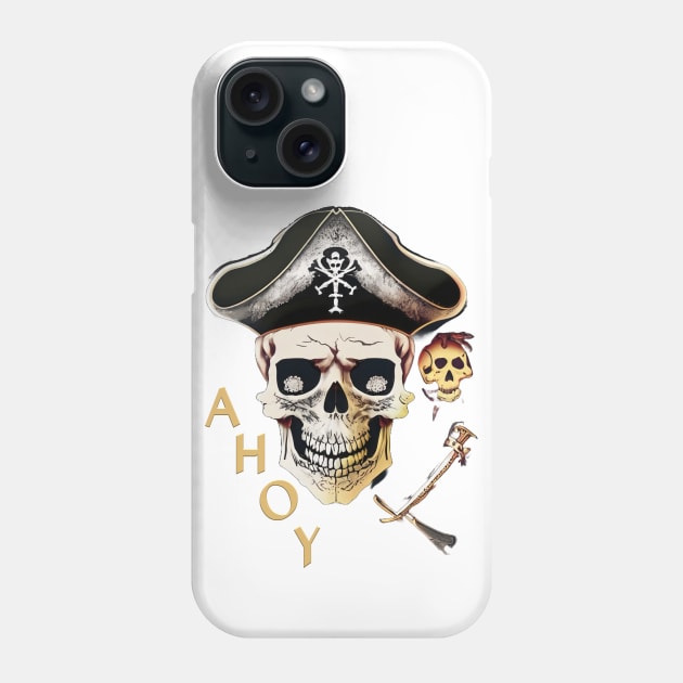 Pirate's Parley - Ahoy Skull Phone Case by Salaar Design Hub