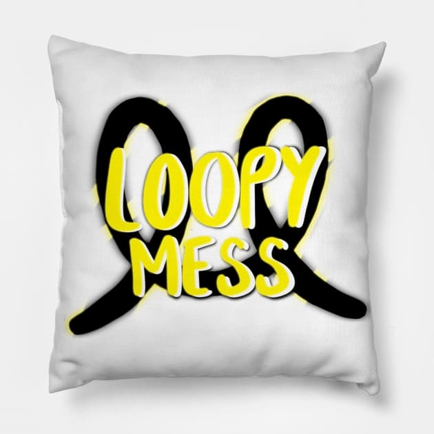 Loopy mess Pillow by #Mahkotaemas