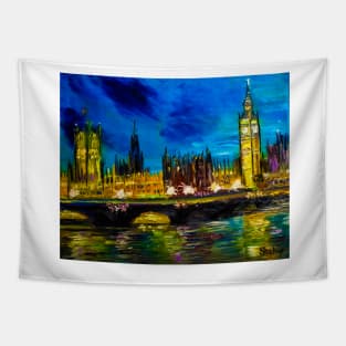 London. Big-Ben tower Tapestry