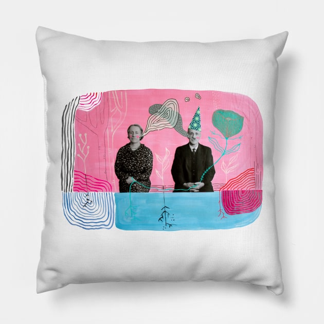 A possible conversation Pillow by criaturacorazon