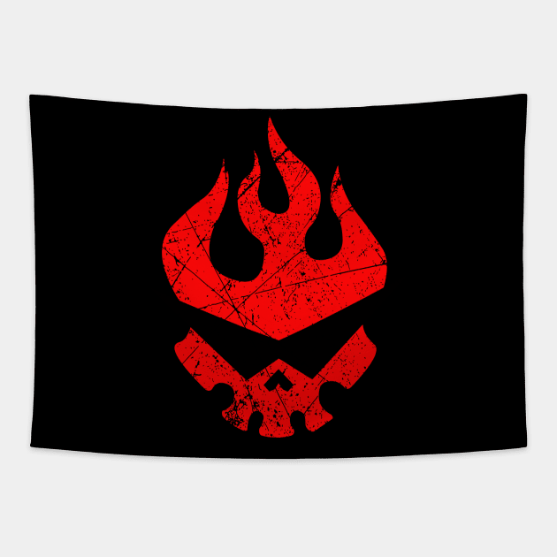 Tengen Toppa Skull Tapestry by Mandra