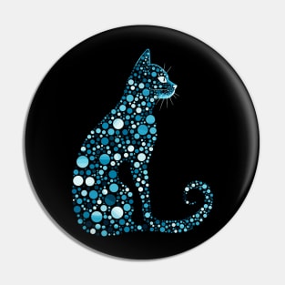 Happy Dot Day Cute Cat Pin