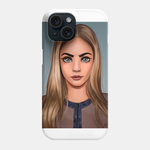 Cara Delevingne Phone Case by BoogieGus