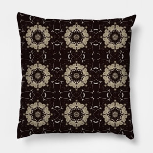 Star shaped black and white pattern - WelshDesignsTP002 Pillow