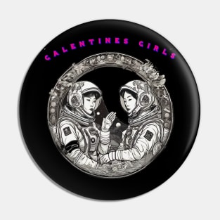 Japanese galentine girls in space Pin