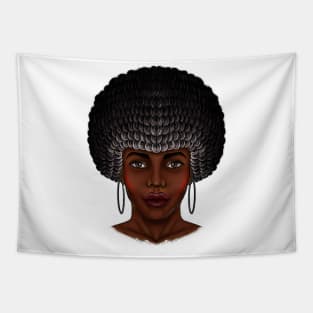 Afro girl Afro woman Afro queen beautiful Afro girl Tapestry