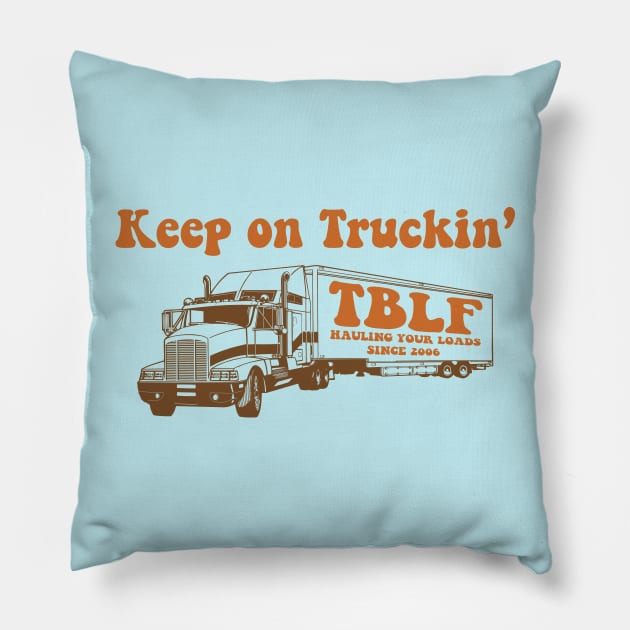 Keep on Truckin' Pillow by Bo Time Gaming