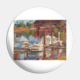 Camden Haven River reflections Pin