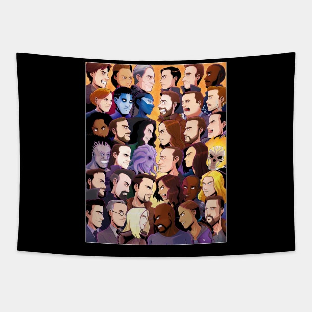 Face Off - Agents of SHIELD Tapestry by PageBranson