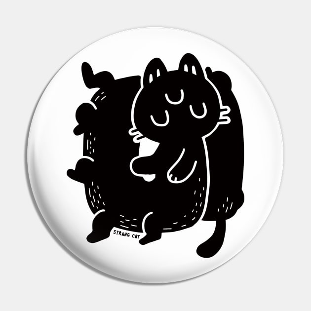 STRANGE CAT - take a nap Pin by rabbitpaintpen