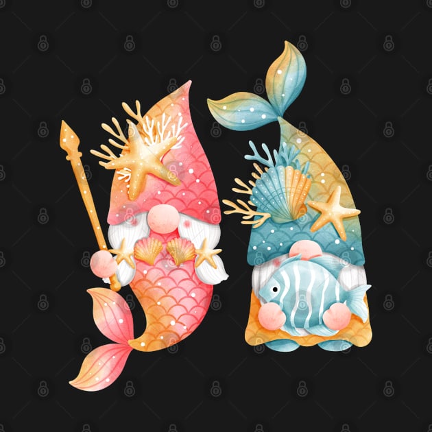 Cute Mermaid Gnomes Mermaid Love Mermaid Life by ALUX