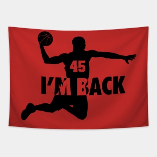 Michael Jordan Im Back  45 Tapestry