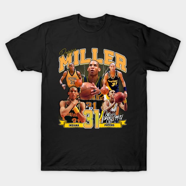 Reggie Miller Choke Sign Basketball Legend Signature Vintage Retro 80s 90s Bootleg Rap Style