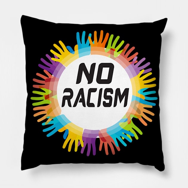 Make racism wrong again Pillow by Work Memes