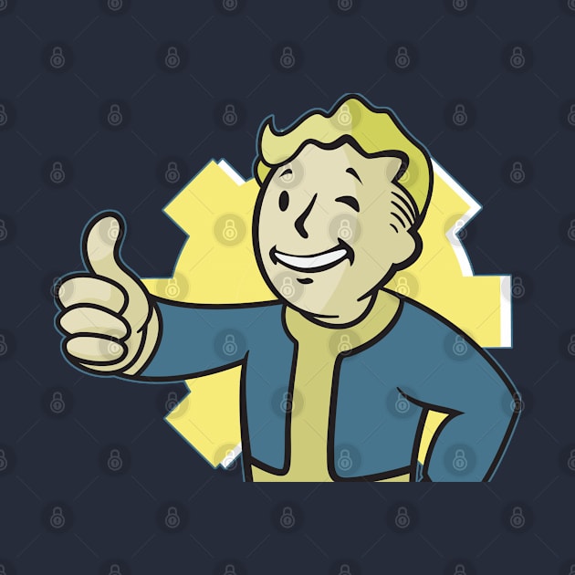 Vault boy 2 by Wyrd Merch