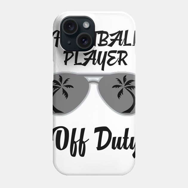 Off Duty Football player Funny Summer Vacation Phone Case by chrizy1688